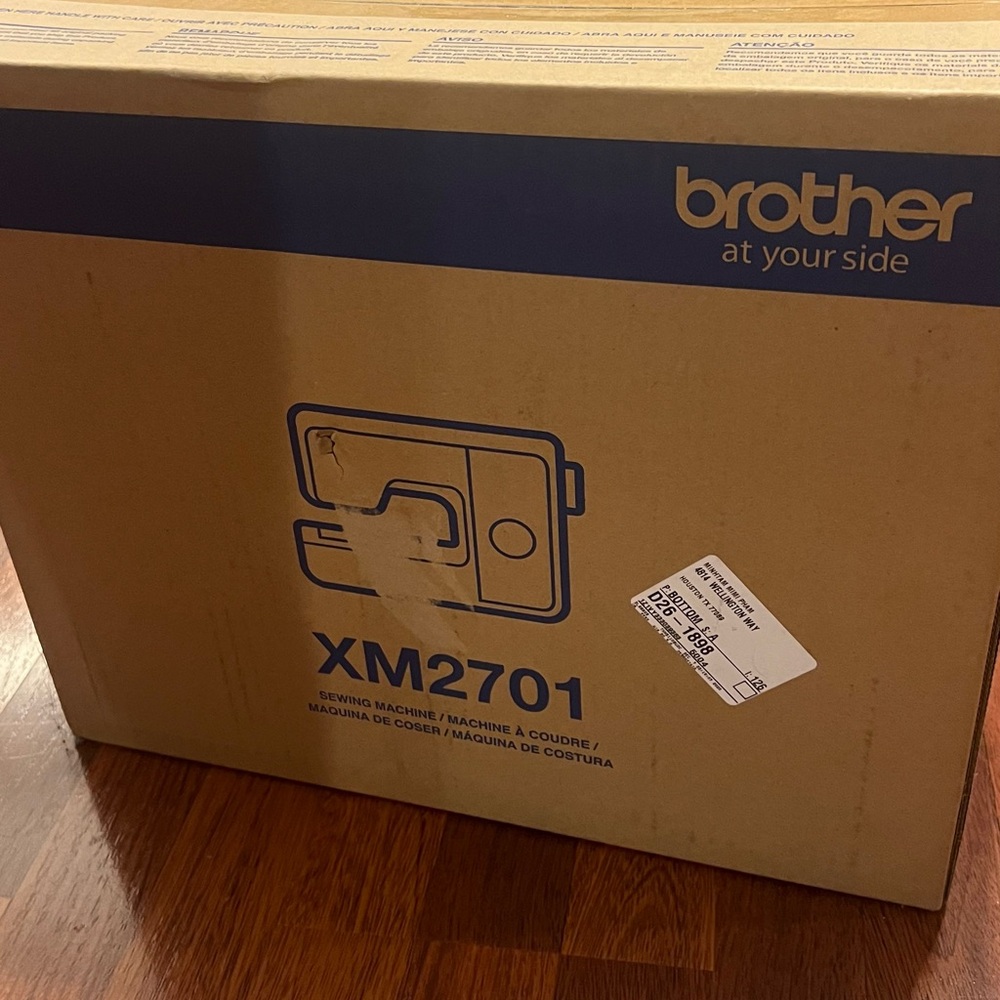 Brother XM2701 Sewing Machine - Brown and Blue